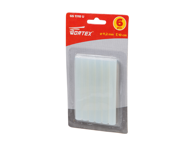 Клеевые стержни Wortex GS1110U00011 (6 шт, прозрачный)