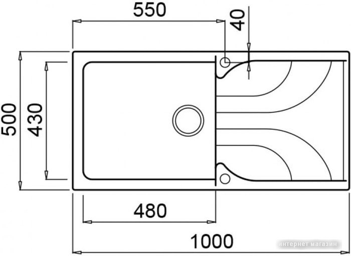 Кухонная мойка Elleci Ego 480 Bianco Antico G62