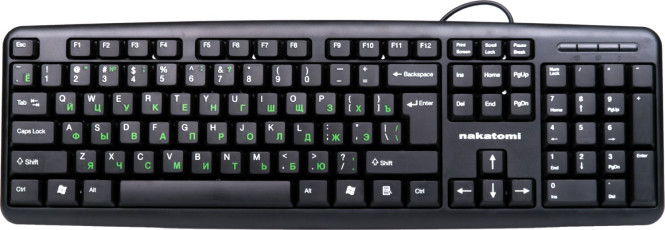 Клавиатура Nakatomi KN-02U Black