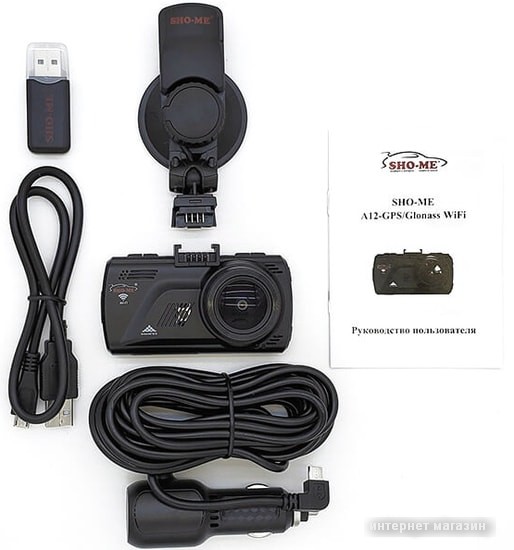 Автомобильный видеорегистратор Sho-Me A12-GPS/GLONASS WiFi