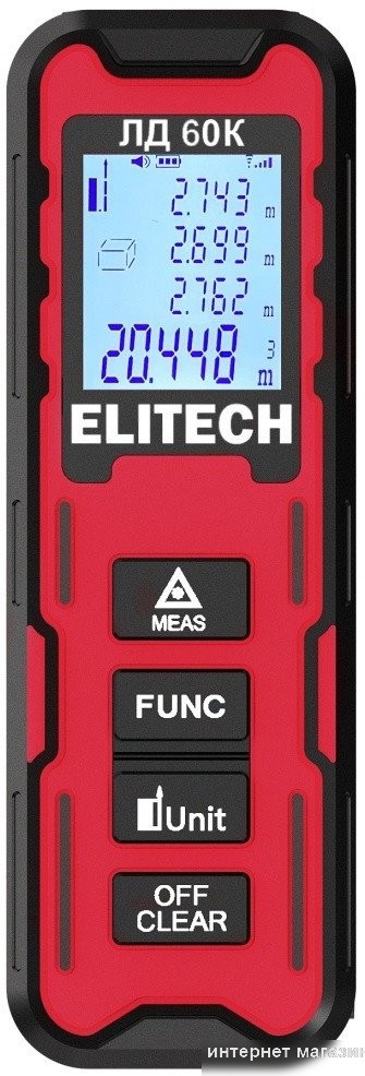 Лазерный дальномер ELITECH ЛД 60К 209206