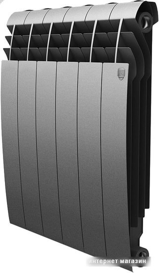 Биметаллический радиатор Royal Thermo BiLiner 500 Silver Satin (4 секции)