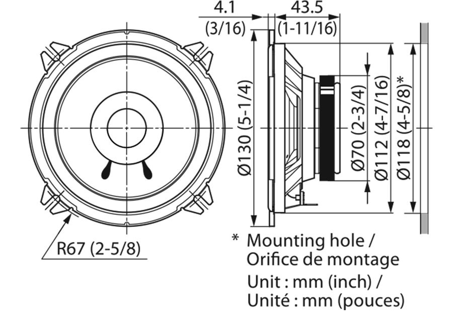 Коаксиальная АС Kenwood KFC-S1356