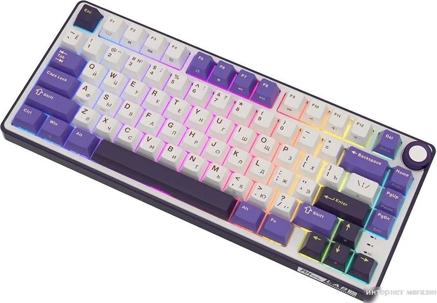 Проводная клавиатура Royal Kludge R75 RGB Blackberry (RK Brown)