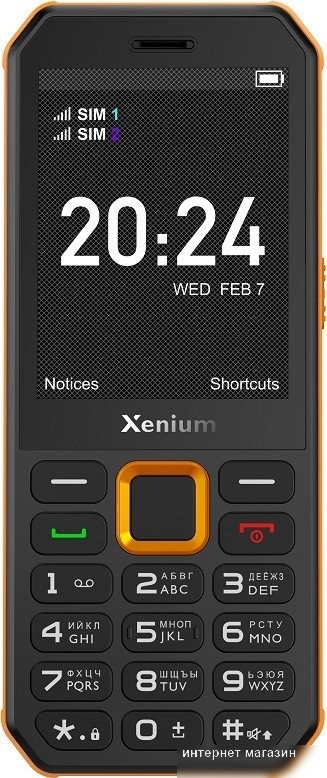 Телефон Xenium X300 (оранжевый/черный)