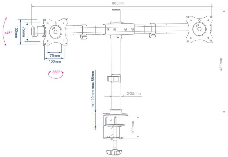 Кронштейн Arm Media LCD-T42