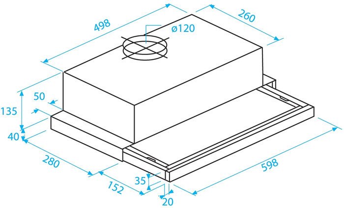 Кухонная вытяжка BEKO CTB 6407 X