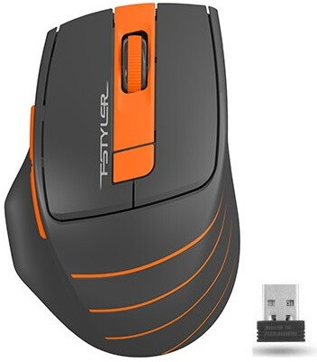 Мышь A4Tech Fstyler FG30 (черный/оранжевый)