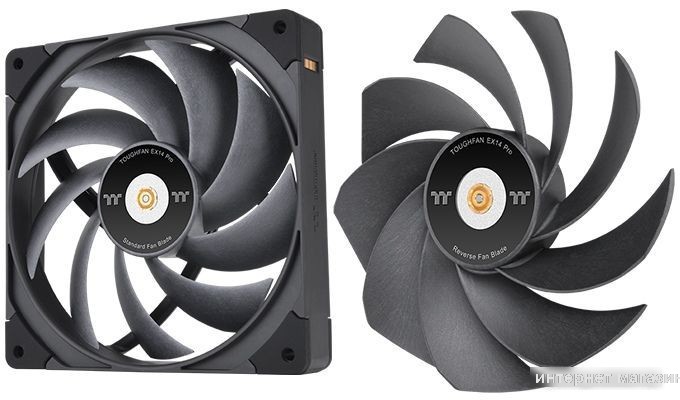 Набор вентиляторов Thermaltake Toughfan EX14 Pro 3-Fan Pack CL-F172-PL14BL-A