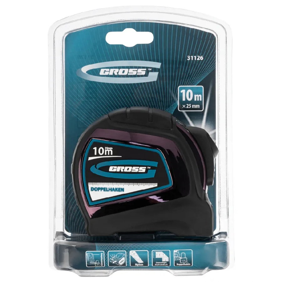 Рулетка GROSS 31126 (10м)