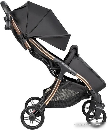 Коляска прогулочная «книга» Farfello Sunrise FS-002 (черный/золото)