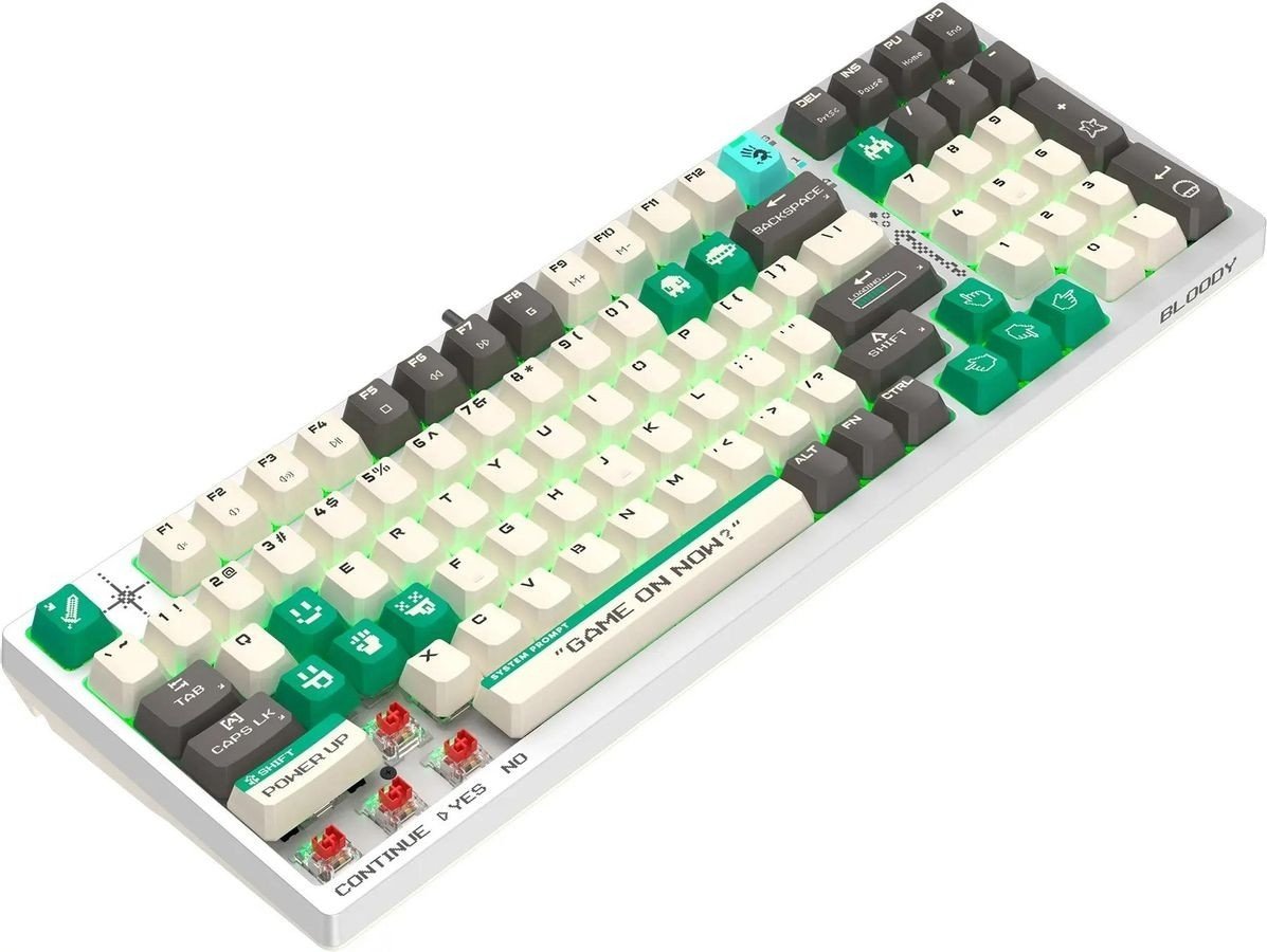 Клавиатура A4Tech Bloody S98 Pixels Green (Bloody BLMS Red Plus, нет кириллицы)