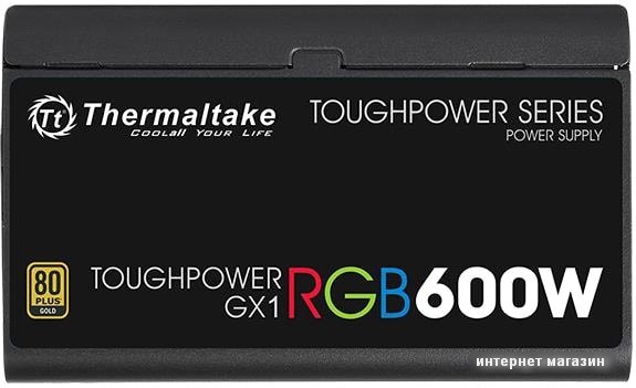 Блок питания Thermaltake Toughpower GX1 RGB 600W Gold TP-600AH2NKG