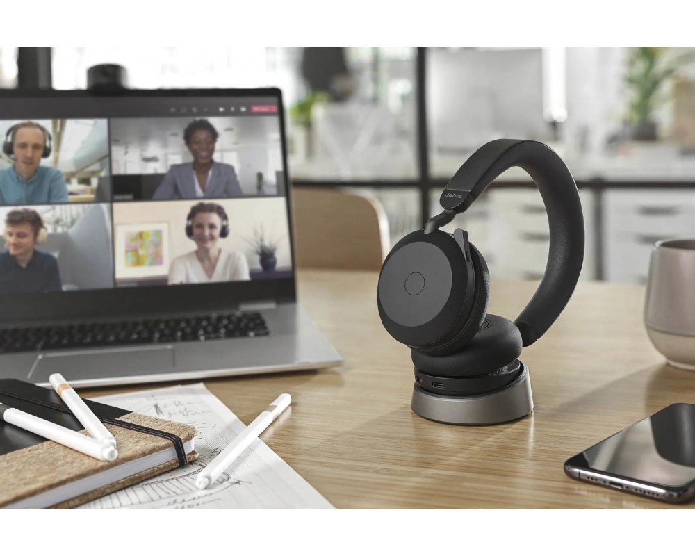Офисная гарнитура Jabra Evolve2 75 MS Stereo USB-A Desk (черный)