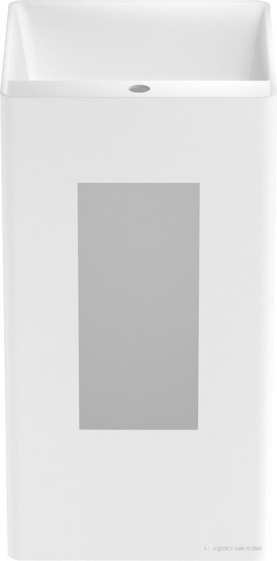 Умывальник Wellsee Pure BY Wellsee 230715000 (отдельностоящий, с отверстием под смеситель, матовый белый)
