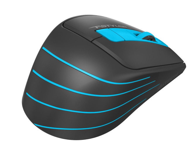 Мышь A4Tech Fstyler FG30S (черный/голубой)