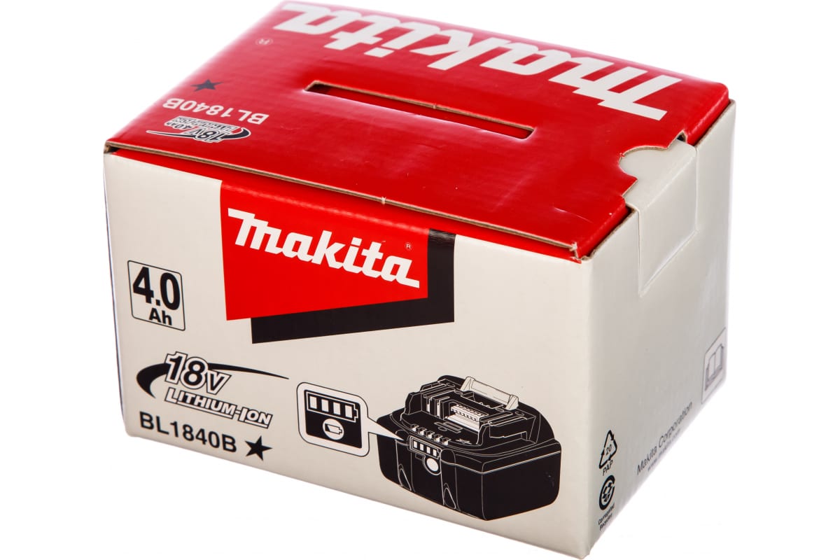 Аккумулятор Makita BL1840B (18В/4.0 а*ч)