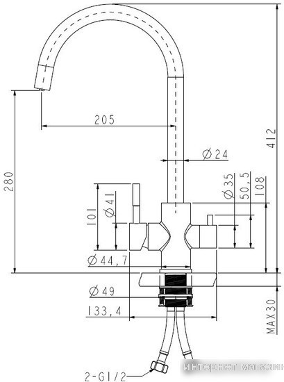 Смеситель ZorG Atlas (Premium PVD Gunblack)