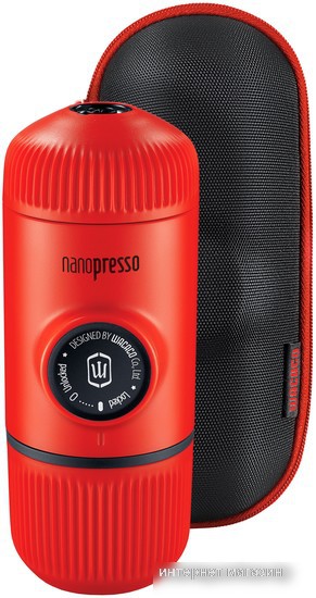 Ручная кофеварка WACACO Nanopresso Lava Red + Case