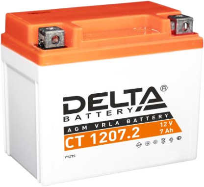 Мотоциклетный аккумулятор Delta CT 1207.2 (7 А·ч)