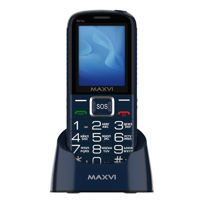 Мобильный телефон Maxvi B21ds (синий)
