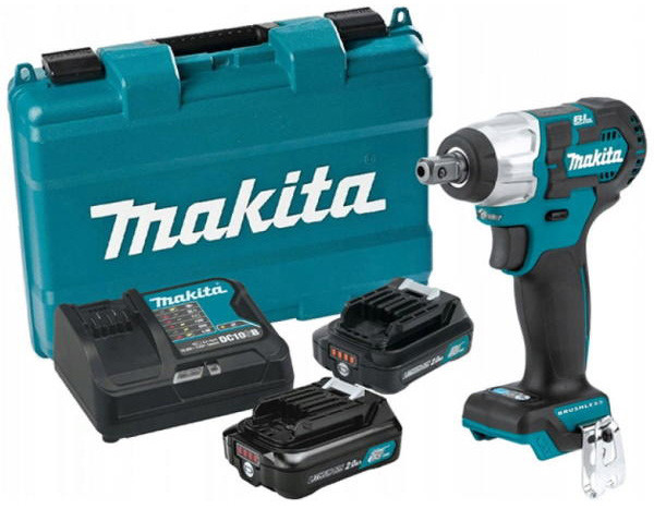 Ударный гайковерт Makita TW160DWAE (с 2-мя АКБ, кейс)