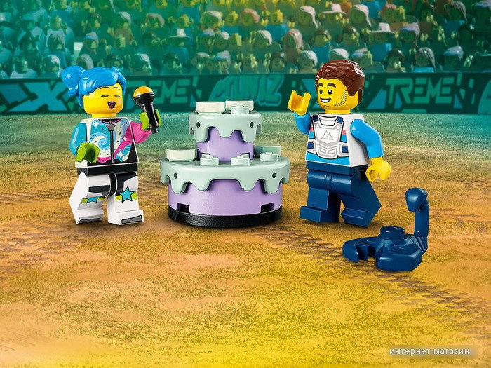 Конструктор LEGO City 60341 Трюковое испытание Нокдаун