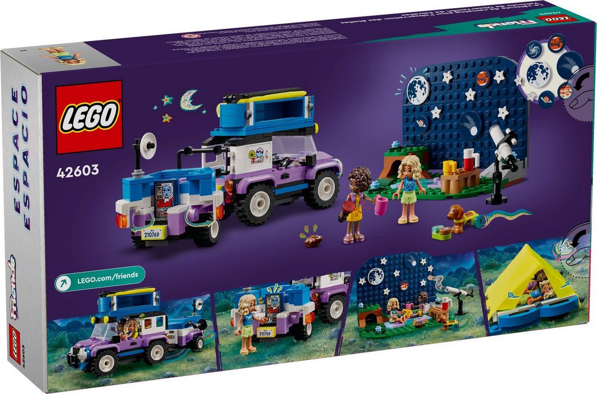 Конструктор LEGO Friends 42603 Автомобиль-кемпинг для наблюдения за звездами