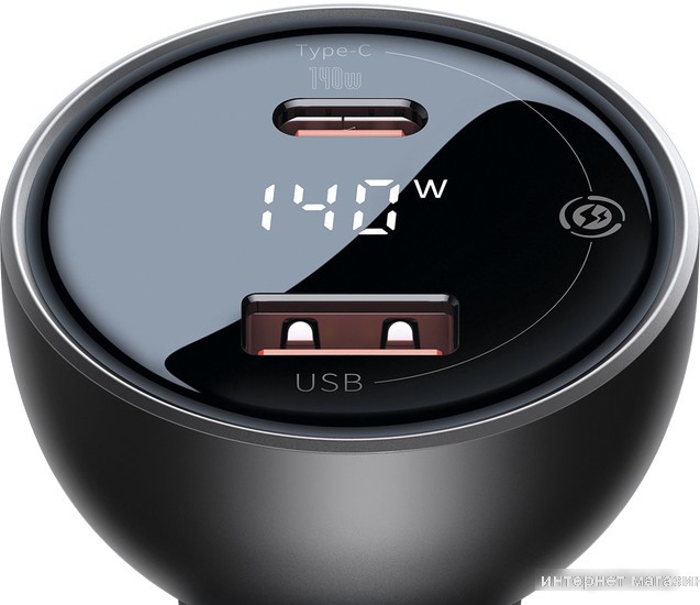 Автомобильное зарядное Baseus Digital Display PD3.1 Dual Fast Charger U+С 140W Set