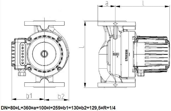Циркуляционный насос IMP Pumps GHNbasic II 80-70F PN6