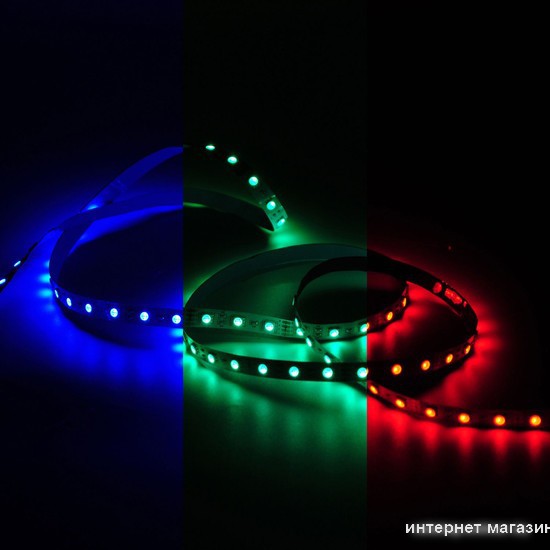 Светодиодная лента Gauss Basic LED 5050/60 12V 10W/m 700lm/m RGB 10mm IP20 5m 1/100 BT055