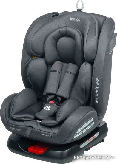 Детское автокресло Indigo Tourneo Isofix (черный)