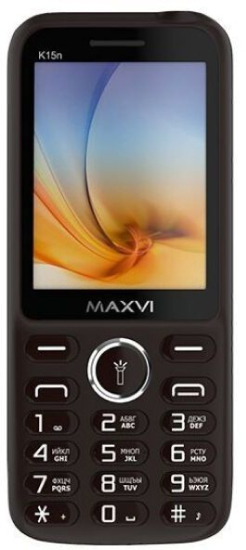 Мобильный телефон Maxvi K15n (коричневый)