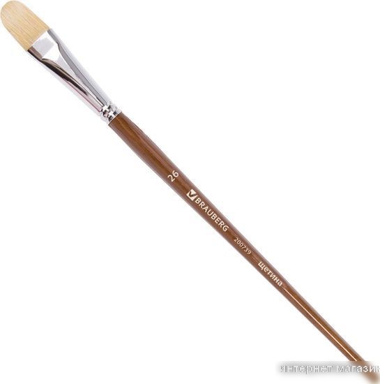 Кисть для рисования BRAUBERG Щетина 26 200739 (овальная)