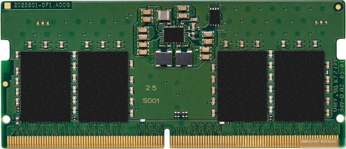 Kingston 8ГБ DDR5 SODIMM 6400 МГц KVR64V52BS6-8