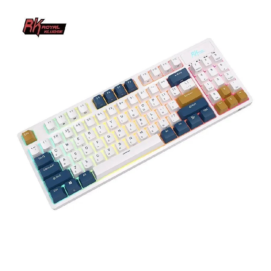 Беспроводная клавиатура Royal Kludge RK89 RGB Klein Blue (RK Lemon)