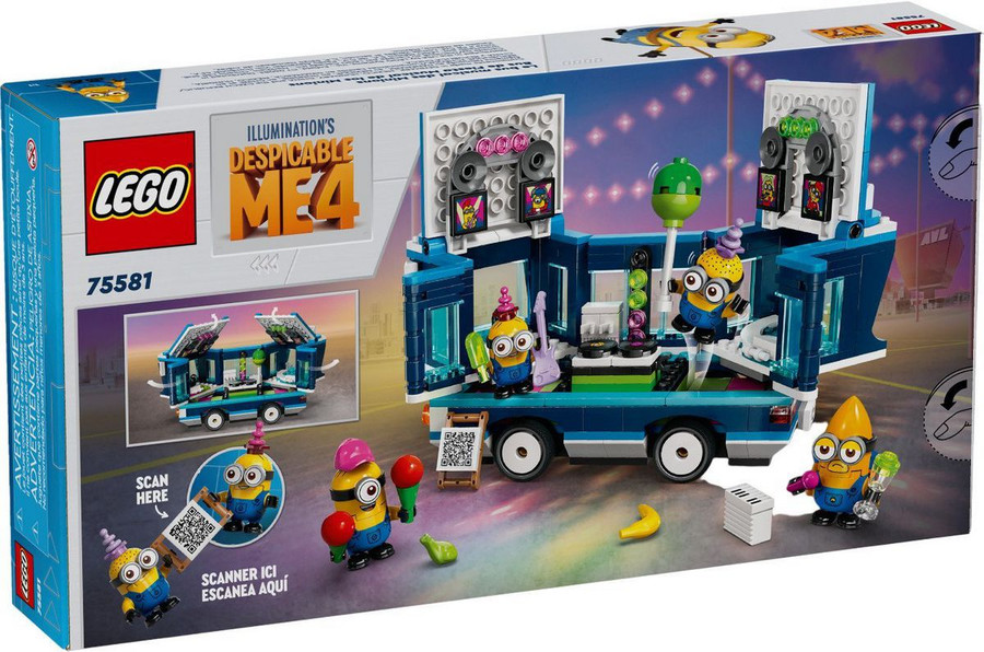 LEGO Despicable Me 4 75581 Автобусная вечеринка с музыкой от миньонов