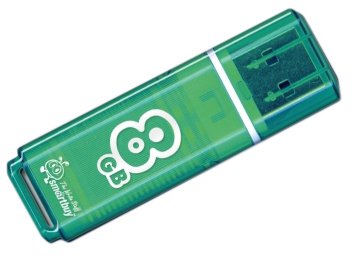 USB Flash Smart Buy Glossy Green 8GB (SB8GBGS-G)