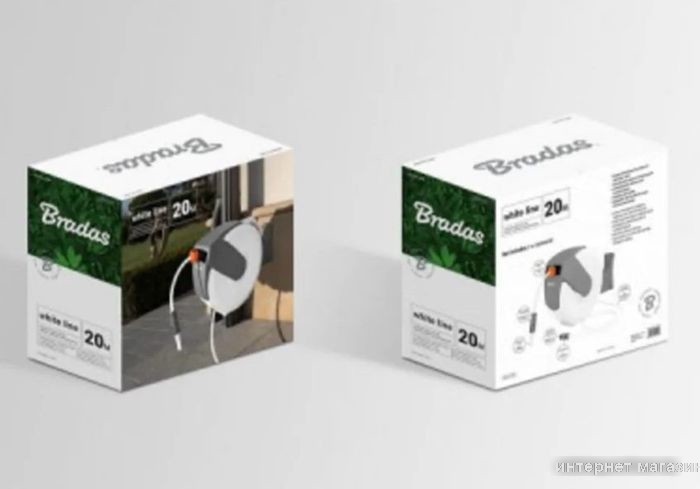 Катушка со шлангом Bradas White Line WL-W6B20 (1/2", 20 м)