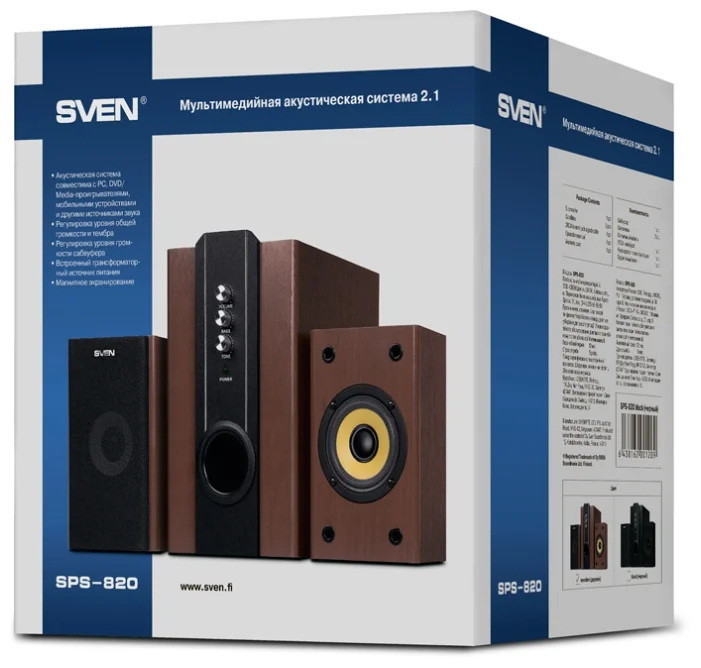 Акустика SVEN SPS-820 (коричневый)
