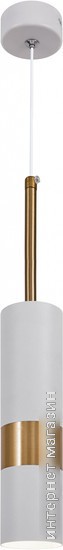 Подвесная люстра ЭРА PL33 WH/GD MR16 GU10 Б0061381 (белый/золото)