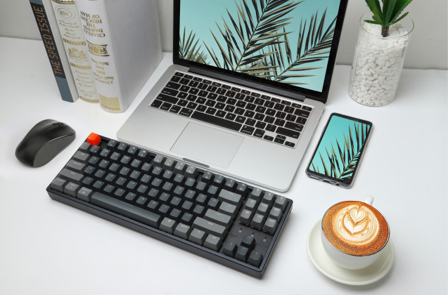 Клавиатура Keychron K8 Wireless RGB (Gateron Blue, нет кириллицы)