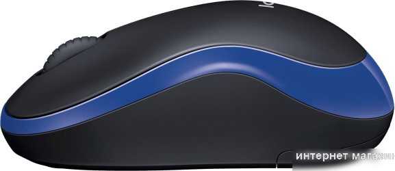 Мышь Logitech M186 (черный/синий)