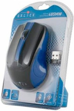 Мышь Oklick 485MW Black/Blue (997826)