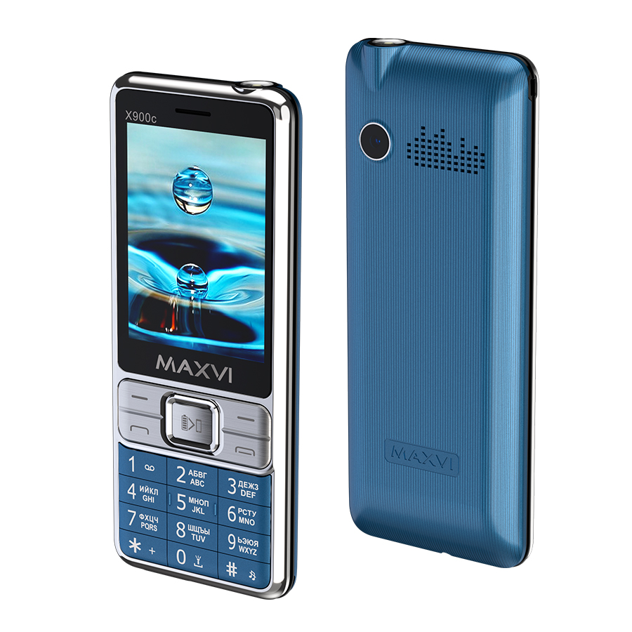 Телефон Maxvi X900c (синий)