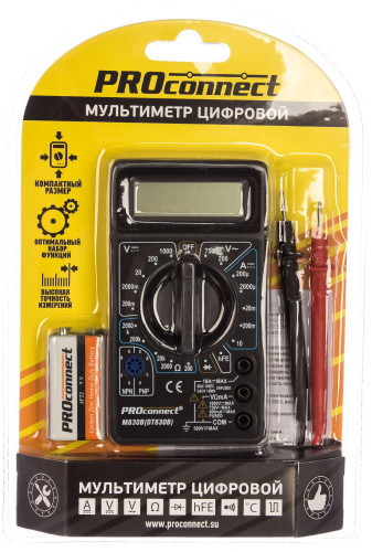 Мультиметр PROconnect DT830B