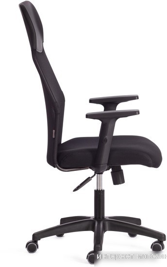 Кресло TetChair Practic Plt кожзам/ткань (черный)