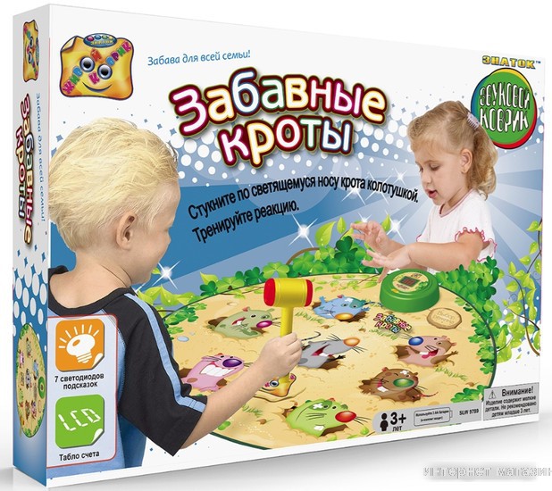 Развивающая игра Знаток Забавные кроты SLW9789