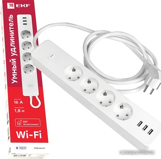 Умный удлинитель EKF Connect RCE-1-WF