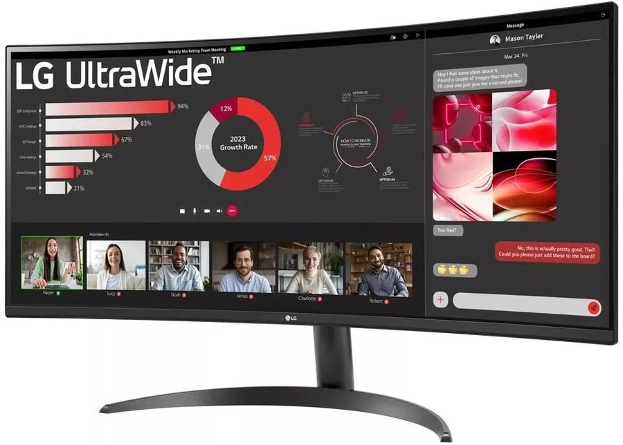 Монитор LG UltraWide 34WR50QC-B
